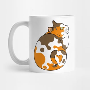 A Cute Fat Calico Cat Mug